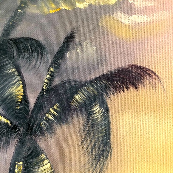 Original Acrylic Painting Ocean Shore Scene by CT - Picture 7 of 9